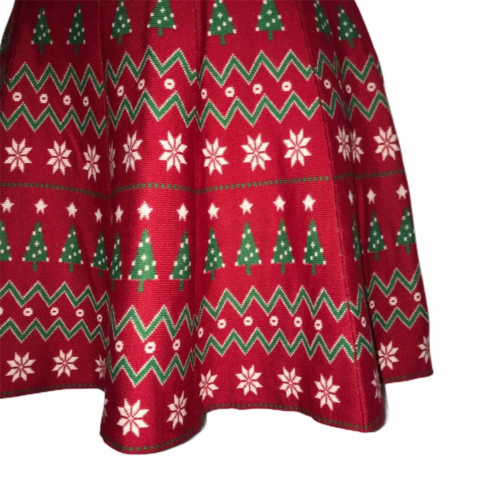 NWT It's Our Time Red Christmas Sweater Skirt XL - Picture 5 of 6